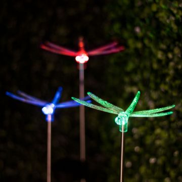 Lampa solara RGB LED - model libelula