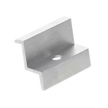 Placa de capat pentru prinderea panourilor solare, din aluminiu, 50x27 mm compatibil cu surub M8, SAF-FIX20