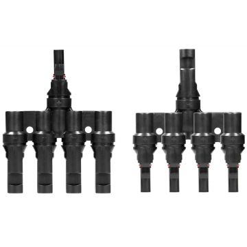 Set conectori MC4-Y-4 pentru split cablu solar, Orno OR-PV-13611