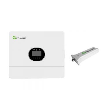 Set invertor OFF GRID monofazat, 6KW, 2x MPP, Plug and Play si Modul Wi-Fi pentru monitorizarea invertoarelor, Growatt KITSPF6000ES Set invertor OFF GRID monofazat, 6KW, 2x MPP, Plug and Play si Modul Wi-Fi pentru monitorizarea invertoarelor, Growatt KITSPF6000ES