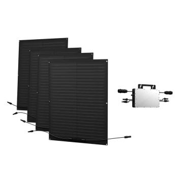 Sistem fotovoltaic balcon super-usor 800W cu invertor de 600W