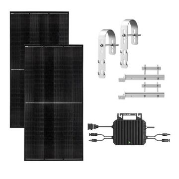 Sistem fotovoltaic de balcon cu micro-invertor 800W si panouri 2x 400W, Bluetti (Kit 2x 400W BASB-02)