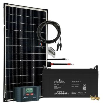 Sistem fotovoltaic off-grid 12V 130W, acumulator 122Ah, BIG-L