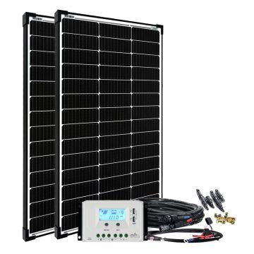 Sistem fotovoltaic off-grid 200W 12 24V basicPremium-L