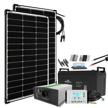 Sistem fotovoltaic off-grid 200W 12V Autarkic M-Master, iesire AC 1000W 12V 230V