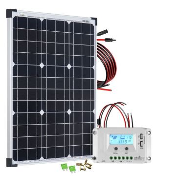 Sistem fotovoltaic off-grid 50W 12 24V basicPremium-S
