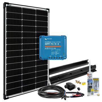 Sistem fotovoltaic rulota off-grid 100W 12V MPPT mPremium+ L