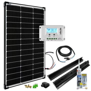 Sistem fotovoltaic rulota off-grid 100W 12V Premium-L