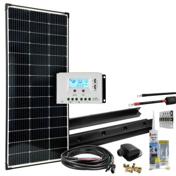 Sistem fotovoltaic rulota off-grid 150W 12V mPremium-XL
