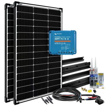 Sistem fotovoltaic rulota off-grid 200W 12V MPPT mPremium+ L