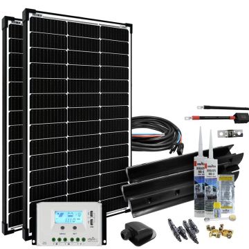 Sistem fotovoltaic rulota off-grid 200W 12V mPremium-L