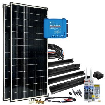 Sistem fotovoltaic rulota off-grid 300W 12V mPremium+ XL
