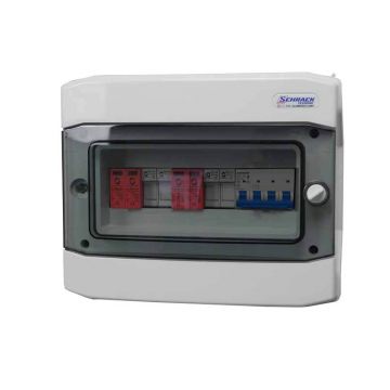 Tablou protectii pentru sistem fotovoltaic trifazat 3 KW cu 2 stringuri, Noark P_3_T_2S Tablou protectii pentru sistem fotovoltaic trifazat 3 KW cu 2 stringuri, Noark P_3_T_2S