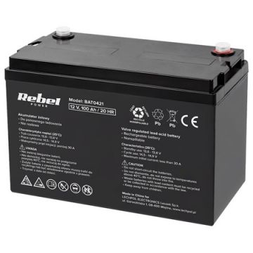acumulator gel 12v 100ah rebel