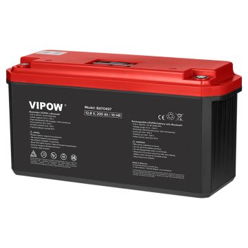 Acumulator LifePO4 Vipow, 12V 200Ah, Bluetooth  - BAT0497