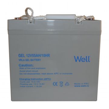 Acumulator plumb acid cu gel Well 12V 55AH, terminal M8