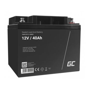 Acumulator plumb acid GreenCell 12V 40AH, terminal M6, AGM22