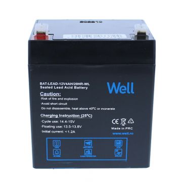 Acumulator plumb acid Well 12V 4AH, terminal T1