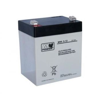 Acumulator VRLA AGM 12V/5Ah MWS 5-12 - MW POWER