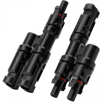 Anker&nbsp;Solix Cablu conector de incarcare solara Anker Solix MC4 cu 2 porturi, Negru