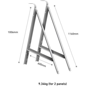 Anker&nbsp;Solix Suport ajustabil panouri solare Anker Solix pentru balcon set 2 buc
