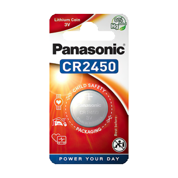 Baterie Lithium 3V, CR2450 - Panasonic BAT-CR2450