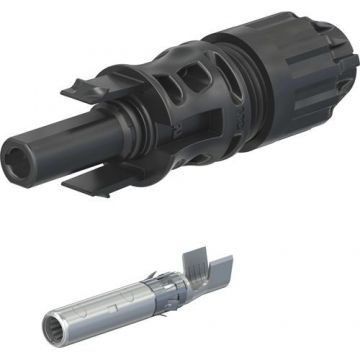 Conector fotovoltaic MC4-Evo 2 jack, Staubli, 4.0-6.0 mm², cable Ø 4.7-6.4 mm, 1.5 kV, 45 A, 32.0316P0001 37F2036