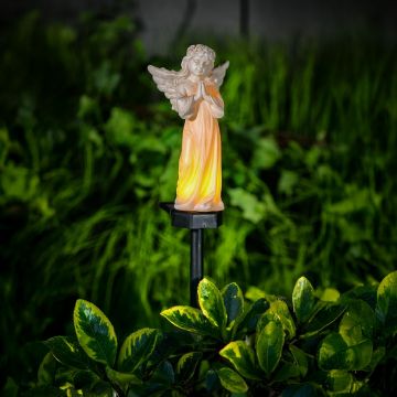 Ingeras solar – lumina LED alb cald – rasina – 49 × 11 × 6,5 cm