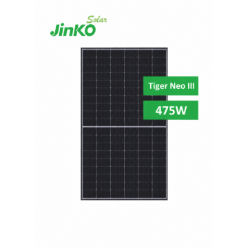 Panou fotovoltaic Jinko Tiger Neo 475W Rama neagra - JKM475N-48QL6-DV N-Type